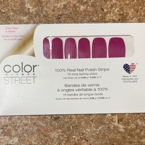 Color Street Pink-Magenta Sparkle Nail Strips